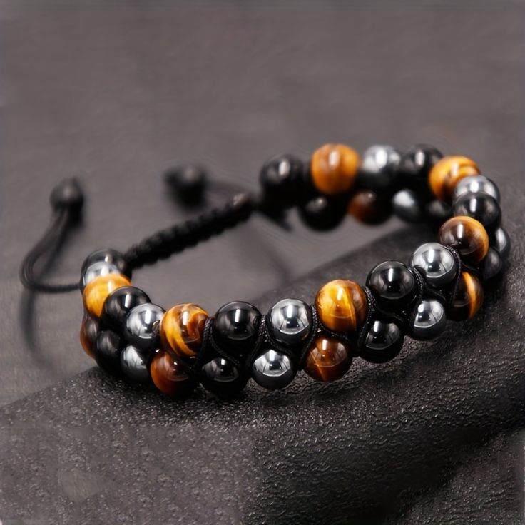 Double Bond Stone Bracelet for men's Fashion & style