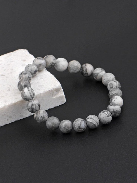 Grey Stone Bracelet for men's Fashion & style