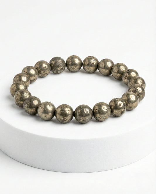 Pyrite Beaded Bracelet