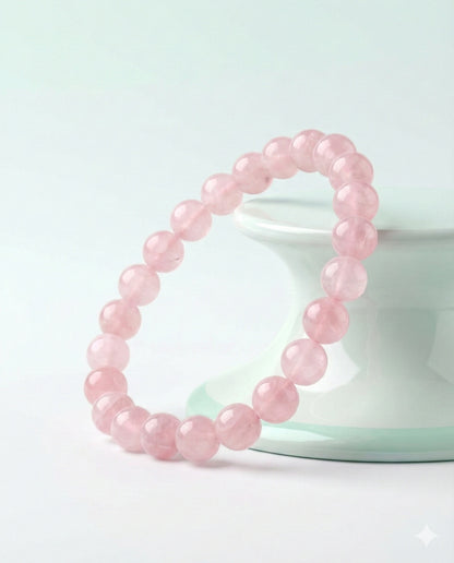 Rose Quartz Beaded Bracelet