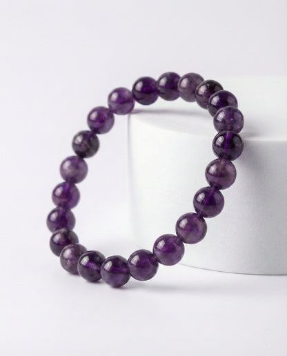 Amethyst Beaded Bracelet