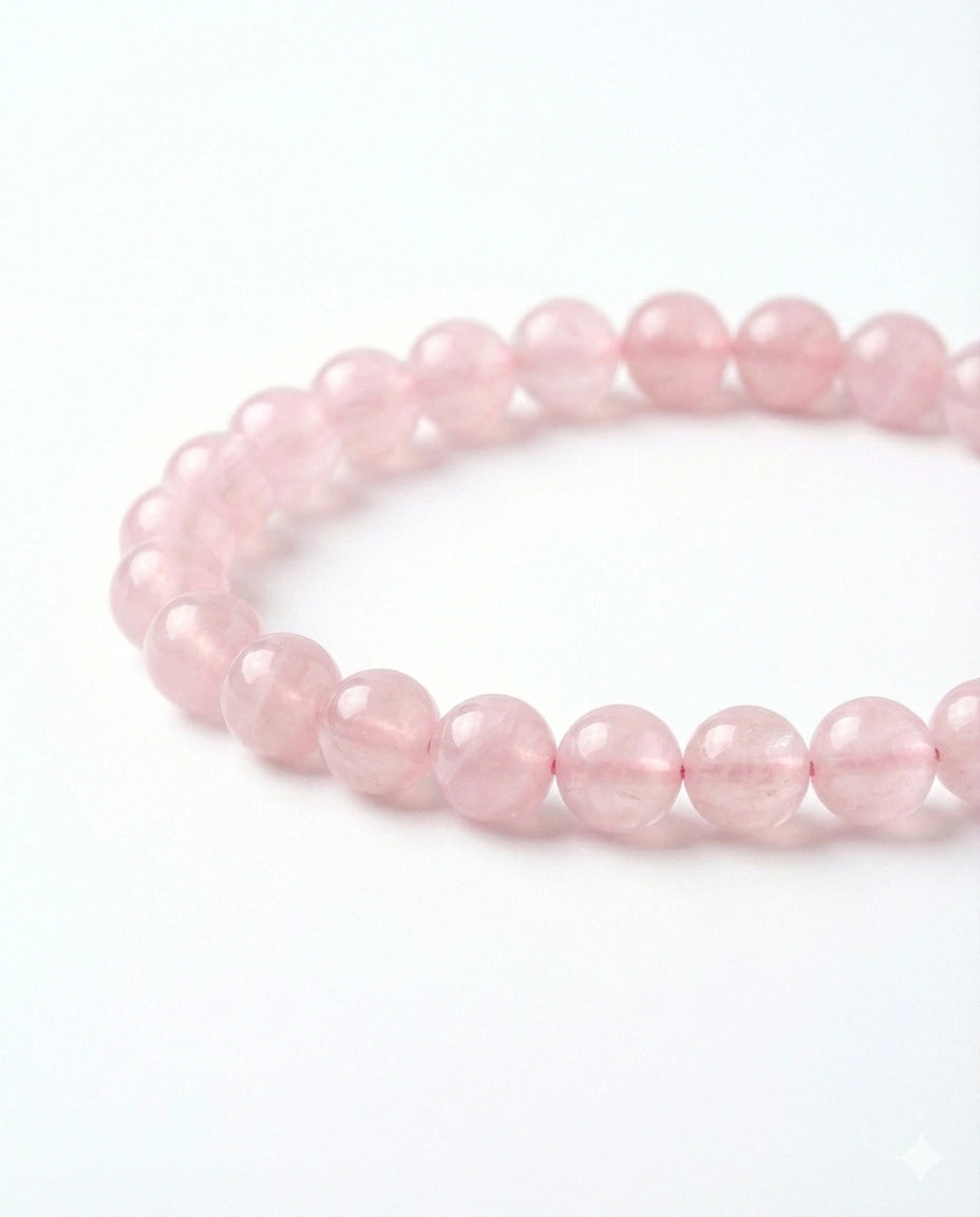Rose Quartz Beaded Bracelet