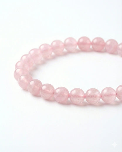 Rose Quartz Beaded Bracelet