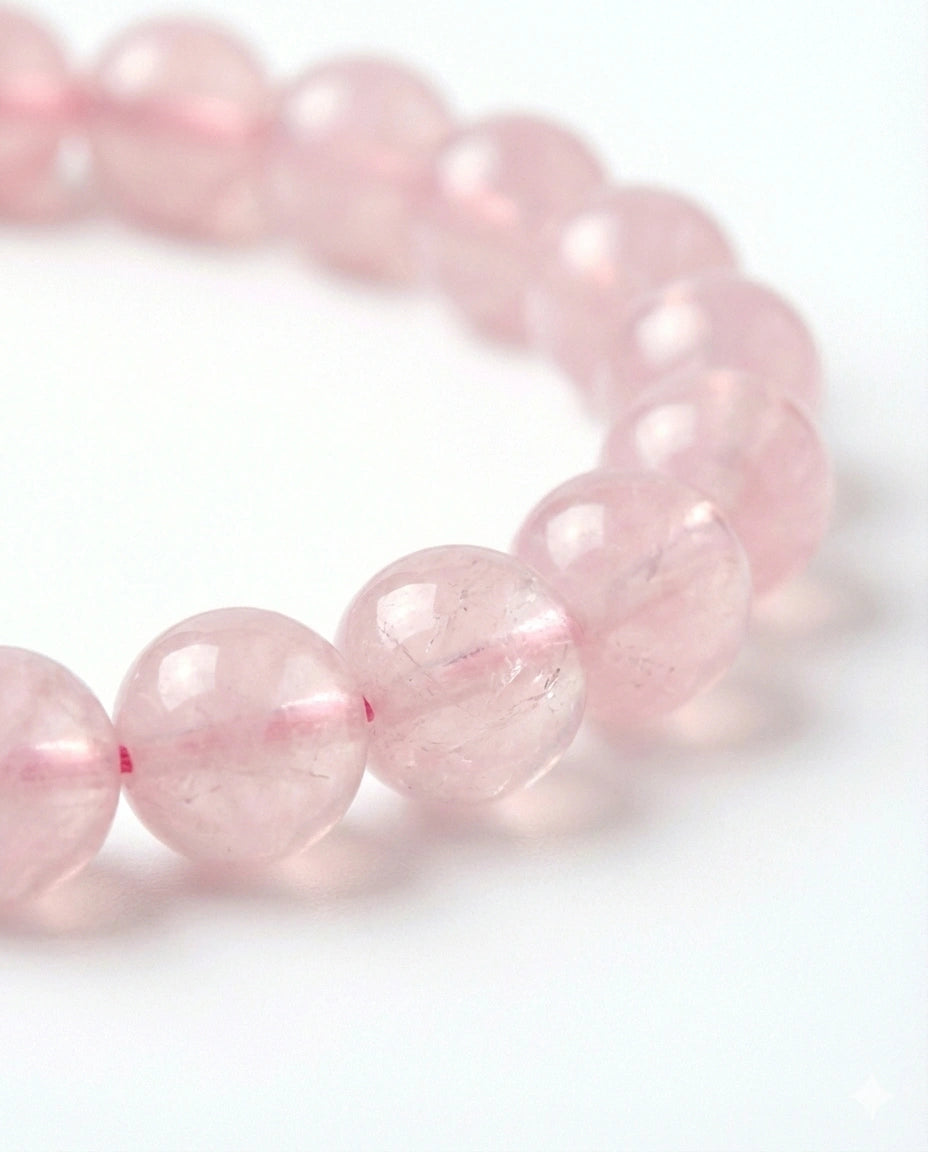 Rose Quartz Beaded Bracelet
