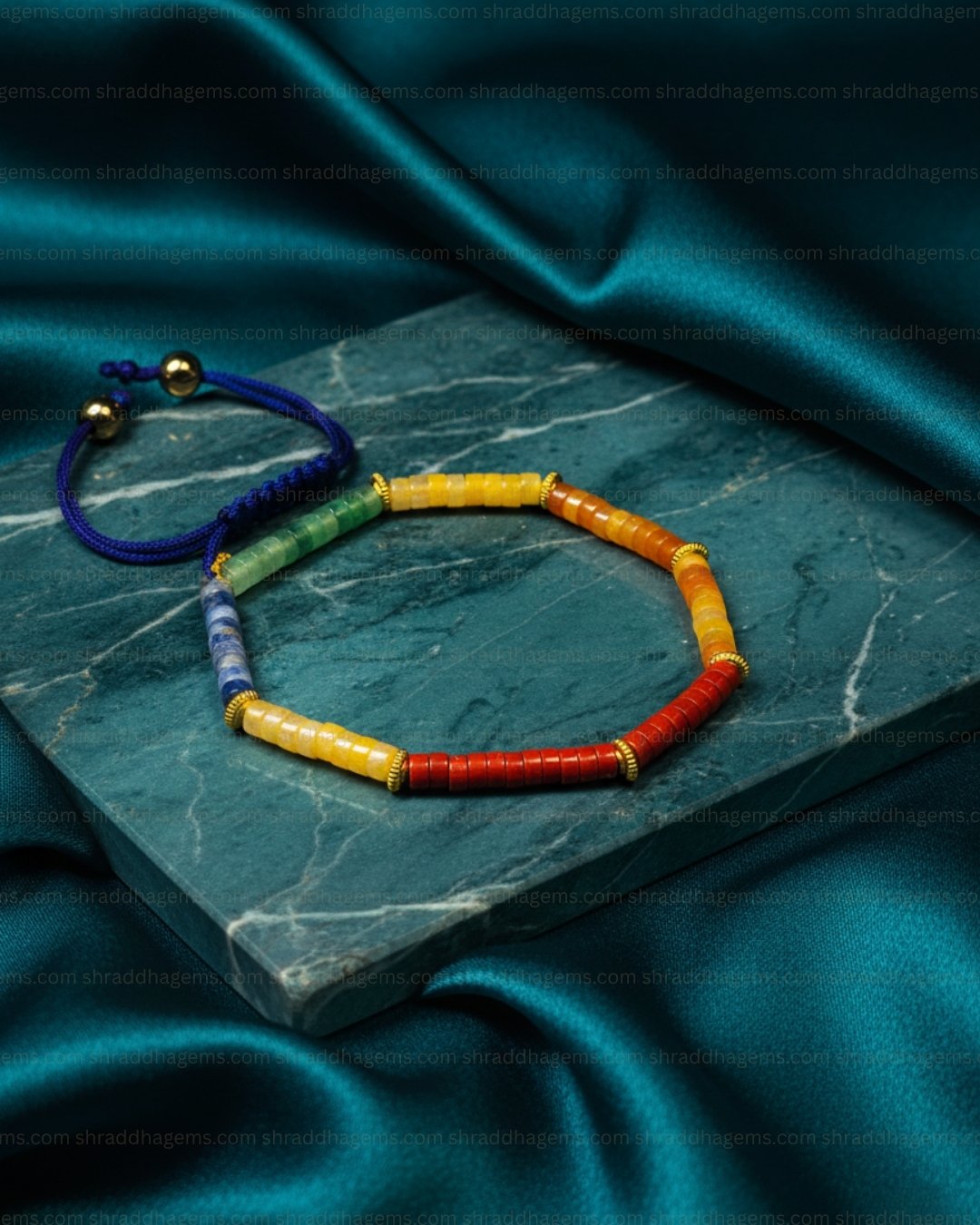 7 Chakra Braided Bracelet for Healing, Energy Balance & Positivity – Spiritual Crystal Bracelet