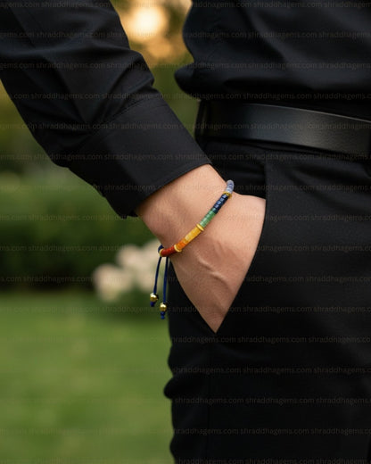 7 Chakra Braided Bracelet for Healing, Energy Balance & Positivity – Spiritual Crystal Bracelet