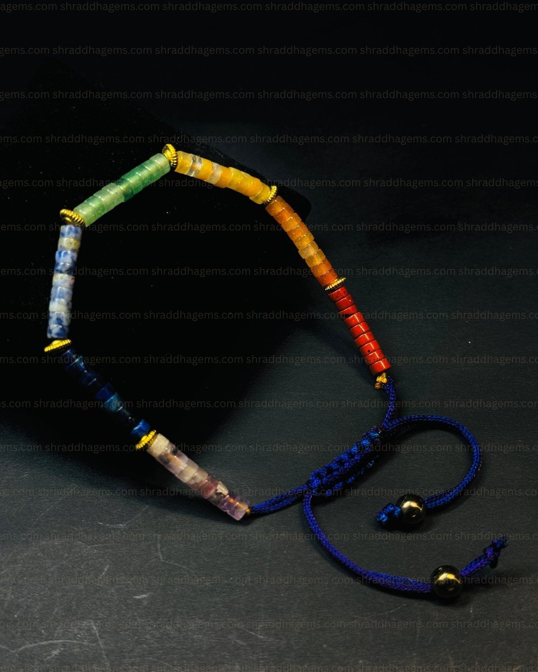 7 Chakra Braided Bracelet for Healing, Energy Balance & Positivity – Spiritual Crystal Bracelet