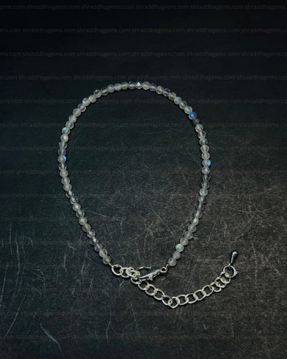 Natural Aquamarine Anklet | Genuine Crystal for Calm & Courage