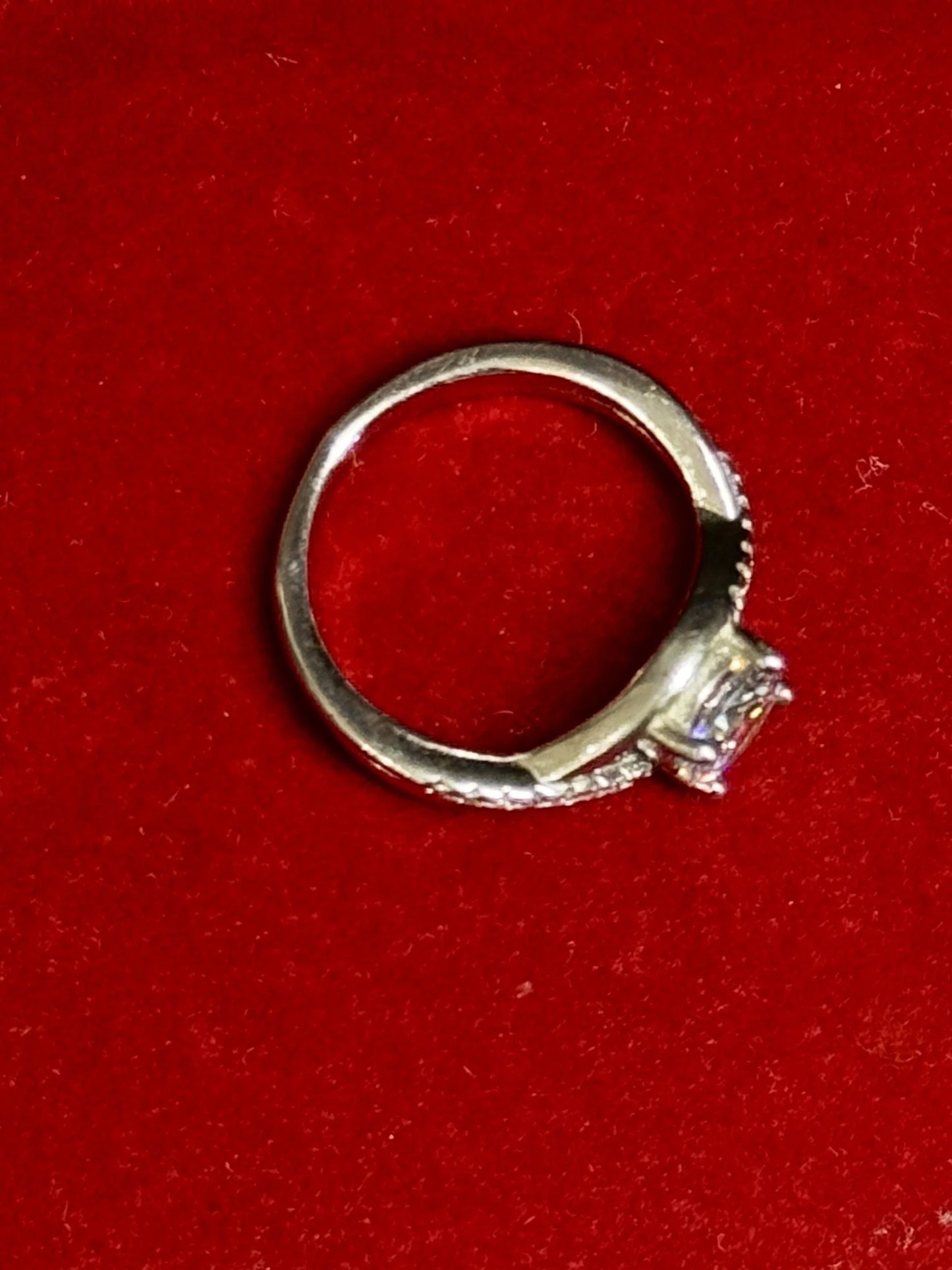 Natural White Topaz Twisted Solitaire Ring – 925 Sterling Silver Bypass Engagement Ring