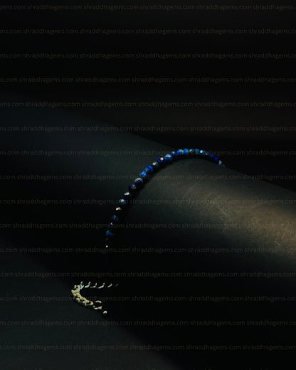 Natural Lapis Lazuli Anklet | Genuine Crystal for Wisdom & Truth