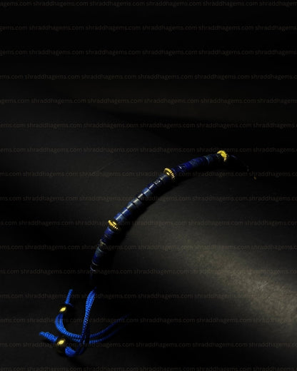 Lapis Lazuli Healing Bracelet – Royal Blue Crystal Braided Bracelet for Wisdom, Confidence & Luck
