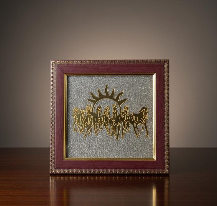 Seven Horse Frame For Home Decoration