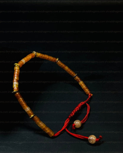 Natural Red Carnelian Braided Crystal Bracelet – Vitality, Confidence & Passion | Courage, Creativity & Root Chakra Energy Boost for Men’s & Women’s