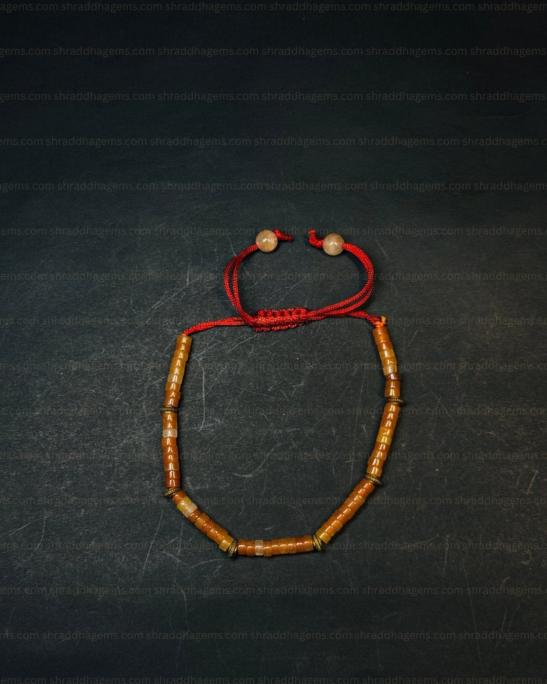 Natural Red Carnelian Braided Crystal Bracelet – Vitality, Confidence & Passion | Courage, Creativity & Root Chakra Energy Boost for Men’s & Women’s