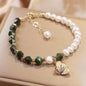 Green&White Stone Bracelet for Girl's Fashion & style