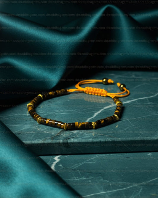 Tiger’s Eye Braided Crystal Bracelet