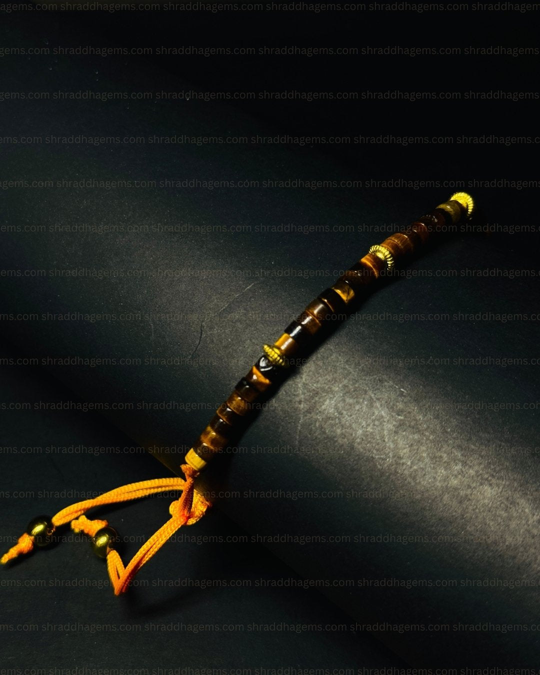 Tiger’s Eye Braided Crystal Bracelet