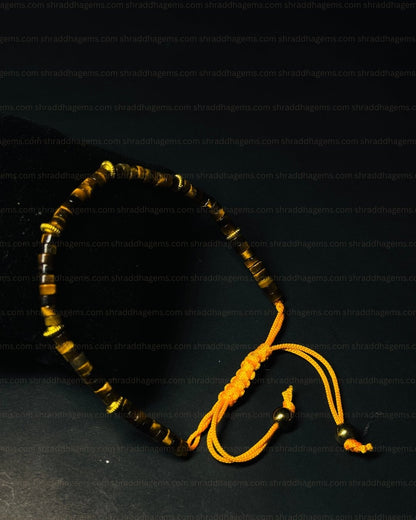 Tiger’s Eye Braided Crystal Bracelet