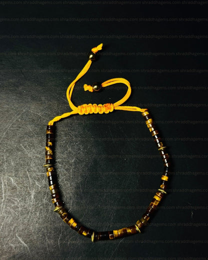 Tiger’s Eye Braided Crystal Bracelet