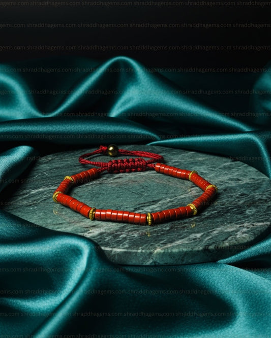 Red Jasper Healing Bracelet – Energy, Courage & Protection Crystal Braided Bracelet for Strength